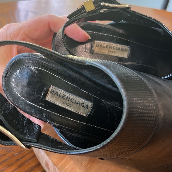 GUC Balenciaga Leather/Jute Platforms - Picture 10 of 11